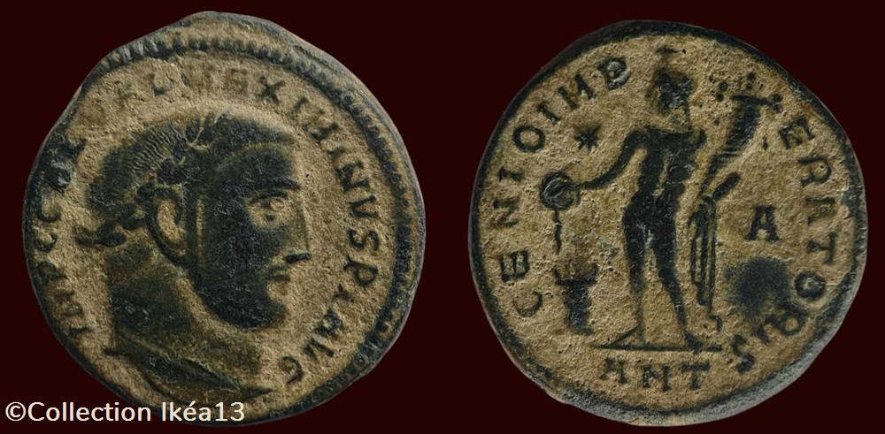 IMP C GAL VAL MAXIMINVS P F AVG / SOLI INVICTO monnaies antiques romaines imperiales et republicaines imp c gal val maximinvs p f avg soli invicto