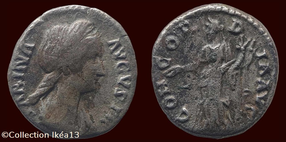SABINA AVGVSTA / CONCORDIA AVG monnaies antiques romaines imperiales et republicaines sabina avgvsta concordia avg