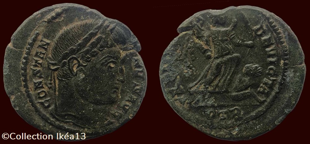 CONSTANTINVS AVG / SARMATIA DEVICTA monnaies antiques romaines imperiales et republicaines constantinvs avg sarmatia devicta
