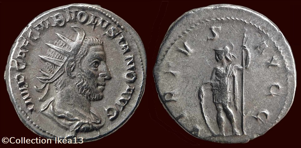 IMP CAE C VIB VOLVSIANO AVG / VIRTVS AVGG monnaies antiques romaines imperiales et republicaines imp cae c vib volvsiano avg virtvs avgg