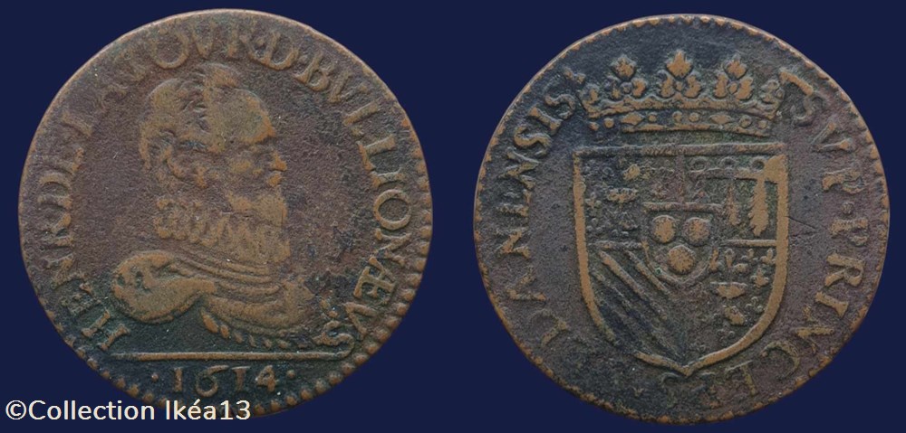 monnaies europe medievale france feodales ardennes principaute de sedan henri de la tour auvergne liard