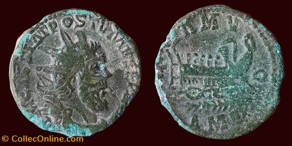 IMP C M CASS LAT POSTVMVS P F AVG / Titulature dégénérée monnaies antiques romaines imperiales et republicaines imp c m cass lat postvmvs p f avg titulature degeneree