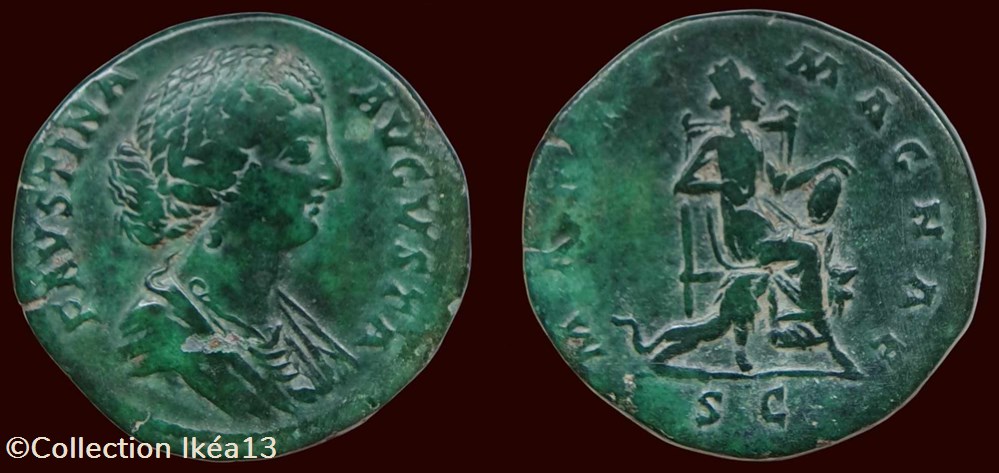 monnaies antiques romaines imperiales et republicaines favstina avgvsta matri magnae