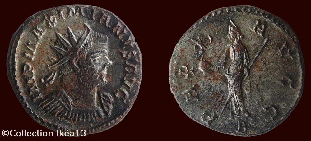 IMP MAXIMIANVS AVG / PAX AVGG monnaies antiques romaines imperiales et republicaines imp maximianvs avg pax avgg