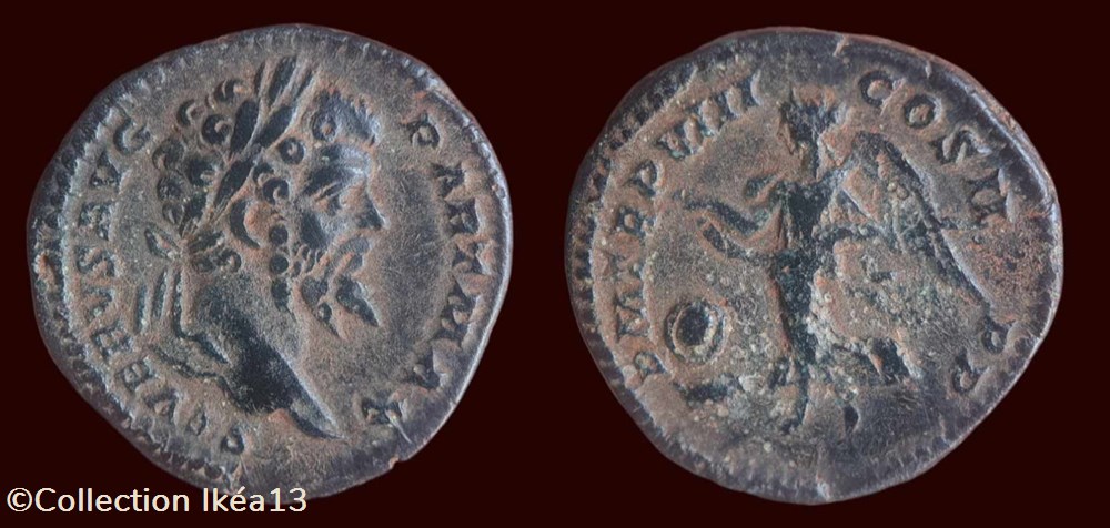 SEVERVS AVG PART MAX / P M TR P VIII COS II P P monnaies antiques romaines imperiales et republicaines severvs avg part max p m tr p viii cos ii p p
