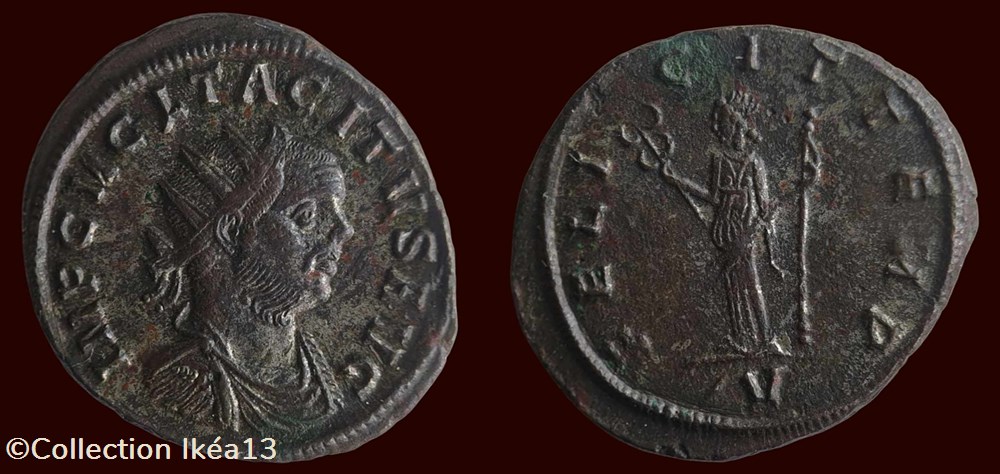 IMP C M CL TACITVS AVG / FELICIT TEMP monnaies antiques romaines imperiales et republicaines imp c m cl tacitvs avg felicit temp