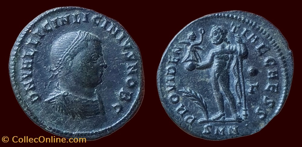 D N VAL LICIN LICINIVS NOB C / PROVIDENTIAE CAESS monnaies antiques romaines imperiales et republicaines d n val licin licinivs nob c providentiae caess