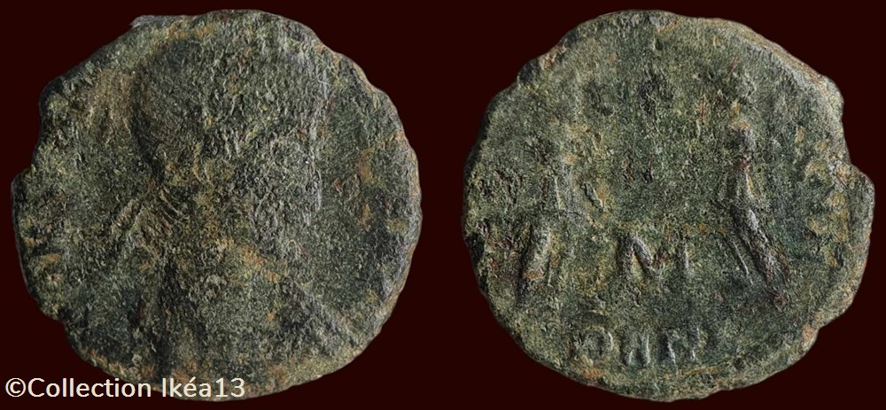 CONSTANTIVS P F AVG / VICTORIAE DD AVGG Q NN monnaies antiques romaines imperiales et republicaines constantivs p f avg victoriae dd avgg q nn