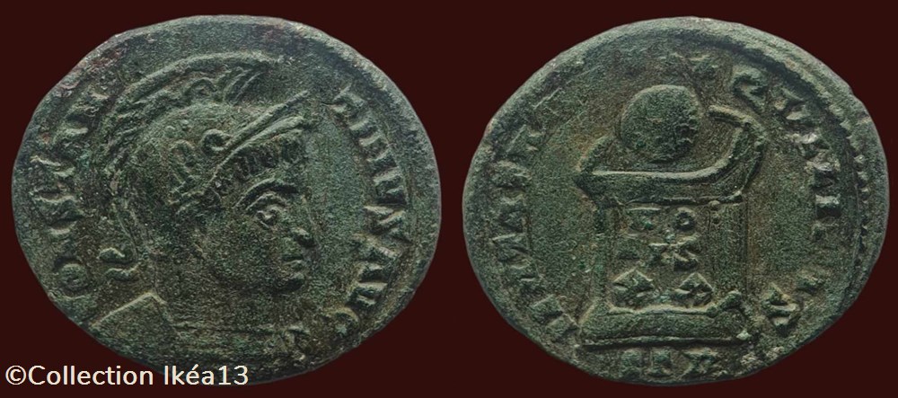 monnaies antiques romaines imperiales et republicaines constantinvs avg beata tranqvillitas