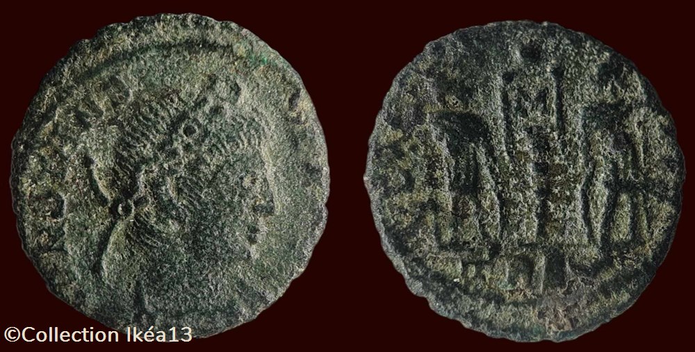 CONSTANS P F AVG / GLORIA EXERCITVS monnaies antiques romaines imperiales et republicaines constans p f avg gloria exercitvs