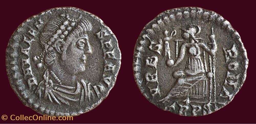 D N VALENS P F AVG / VRBS ROMA monnaies antiques romaines imperiales et republicaines d n valens p f avg vrbs roma