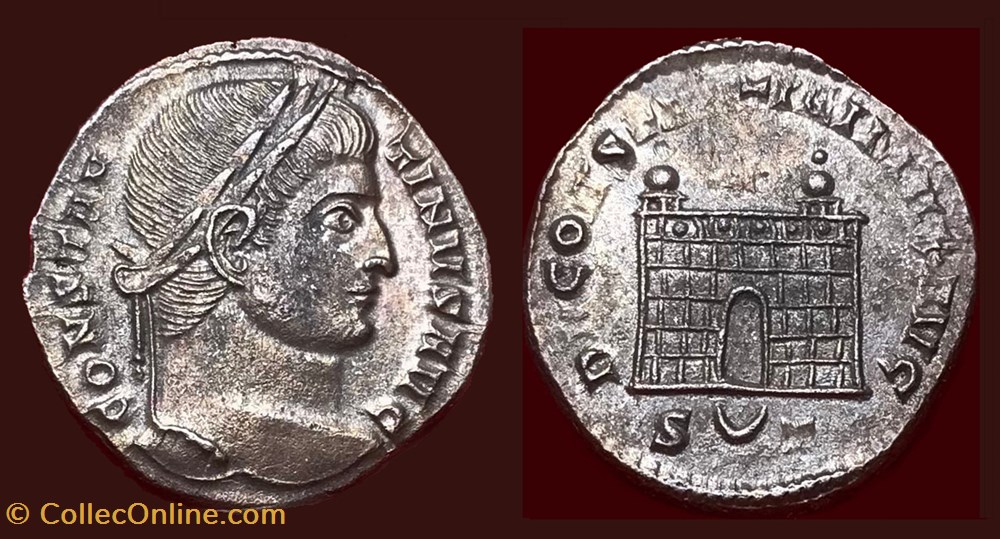CONSTANTINVS AVG / D N CONSTANTINI MAX AVG monnaies antiques romaines imperiales et republicaines constantinvs avg d n constantini max avg