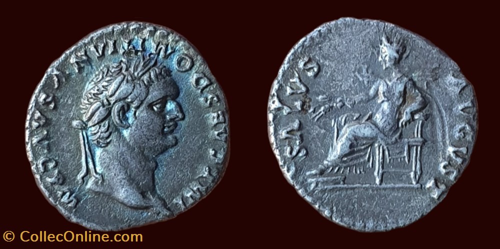 IMP CAES DOMITIANVS AVG PM / SALVS AVGVST monnaies antiques romaines imperiales et republicaines imp caes domitianvs avg pm salvs avgvst