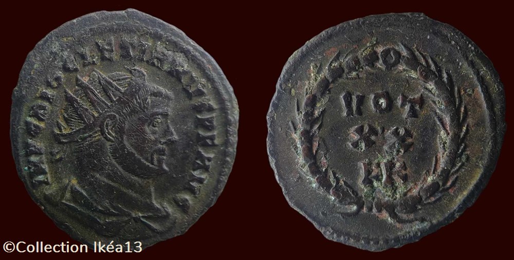 IMP C DIOCLETIANVS P F AVG / VOT XX monnaies antiques romaines imperiales republicaines imp c diocletianvs p f avg vot xx