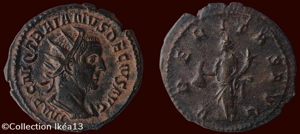 IMP C M Q TRAIANVS DECIVS AVG / VBERITAS AVG monnaies antiques romaines imperiales et republicaines imp c m q traianvs decivs avg vberitas avg
