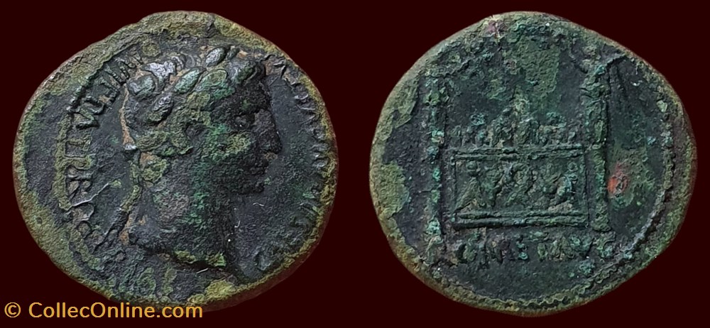 CAESAR AVGVSTVS DIVI F PATER PATRIAE / ROM ET AVG monnaies antiques romaines imperiales republicaines caesar avgvstvs divi f pater patriae rom et avg