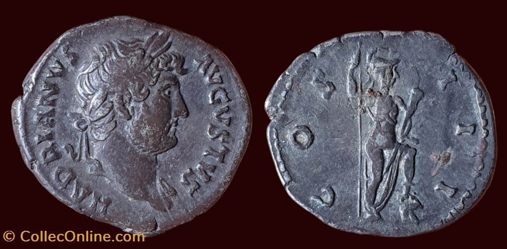 HADRIANVS AVGVSTVS / COS III monnaies antiques romaines imperiales et republicaines hadrianvs avgvstvs cos iii