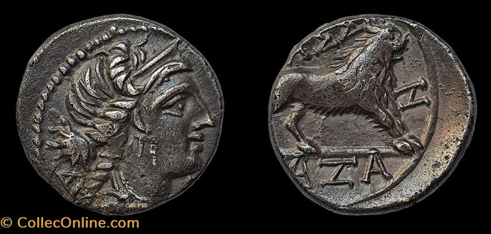 monnaies antiques celtes drachme legere dicomon 55 13