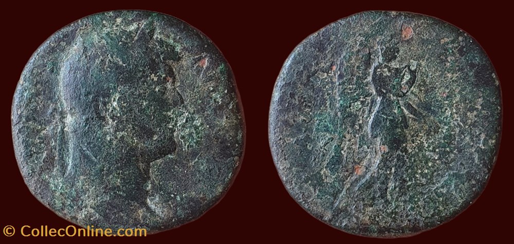 HADRIANVS AVG COS III PP / S|C monnaies antiques romaines imperiales et republicaines hadrianvs avg cos iii pp s c