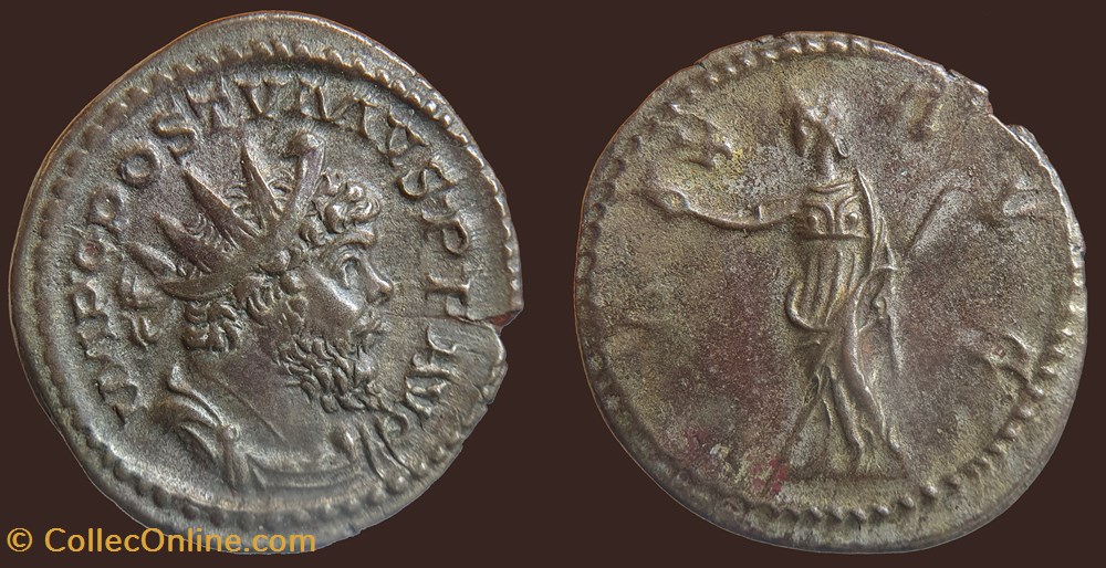IMP C POSTVMVS P F AVG / PAX AVG monnaies antiques romaines imperiales et republicaines imp c postvmvs p f avg pax avg