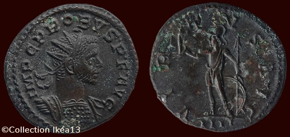 monnaies antiques romaines imperiales et republicaines imp c probvs p f avg virtvs avg
