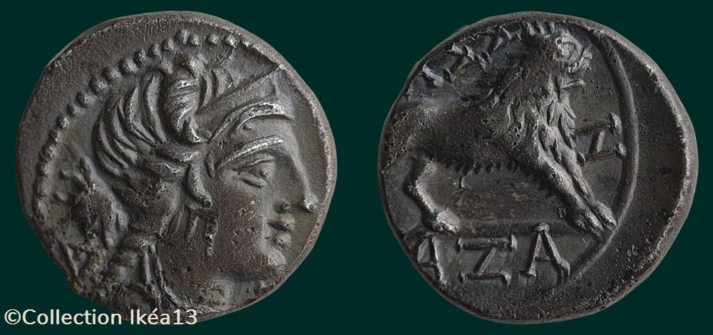 monnaies antiques celtes drachme legere dicomon 55 13