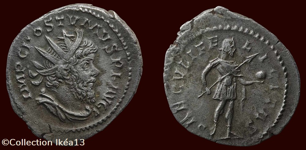 IMP C POSTVMVS P F AVG / SAECVLI FELICITAS monnaies antiques romaines imperiales et republicaines imp c postvmvs p f avg saecvli felicitas