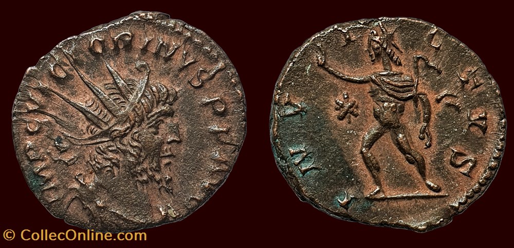 monnaies antiques romaines imperiales et republicaines imp c victorinvs p f avg invictvs