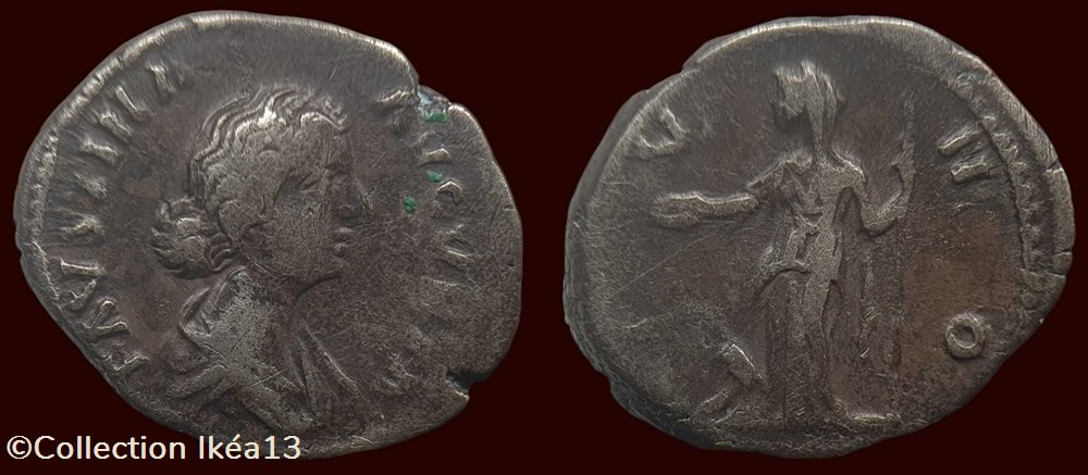 FAVSTINA AVGVSTA / IVNO monnaies antiques romaines imperiales et republicaines favstina avgvsta ivno