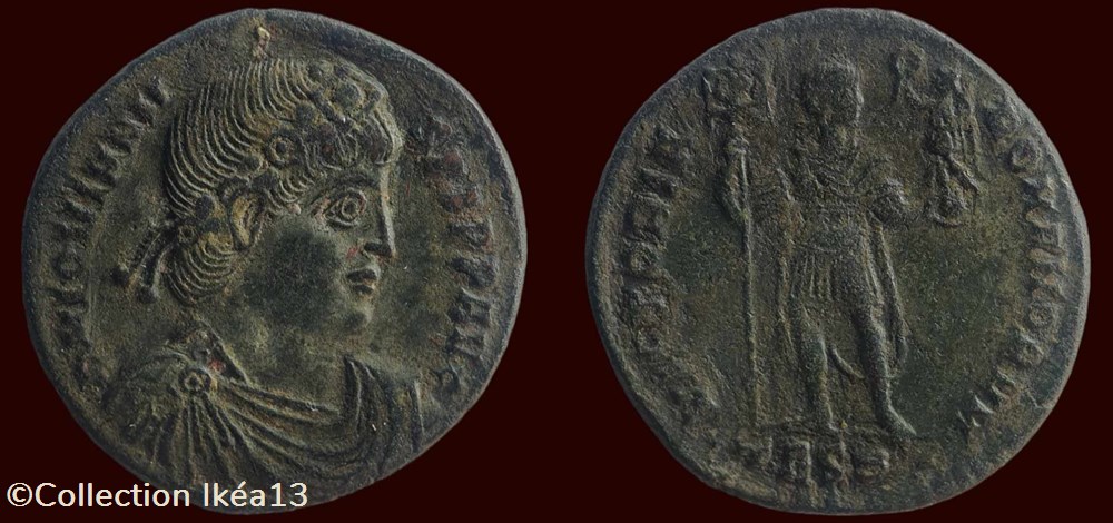 D N IOVIANVS P F P P AVG / VICTORIA ROMANORVM monnaies antiques romaines imperiales et republicaines d n iovianvs p f p p avg victoria romanorvm
