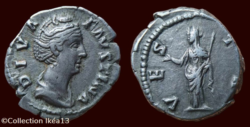monnaies antiques romaines imperiales et republicaines diva favstina vesta