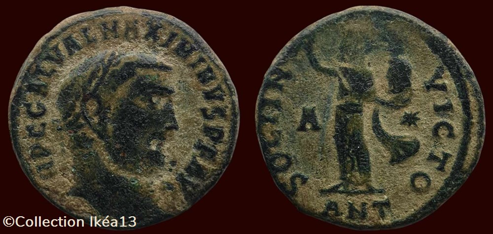IMP C GAL VAL MAXIMINVS P F AVG / SOLI INVICTO monnaies antiques romaines imperiales et republicaines imp c gal val maximinvs p f avg soli invicto