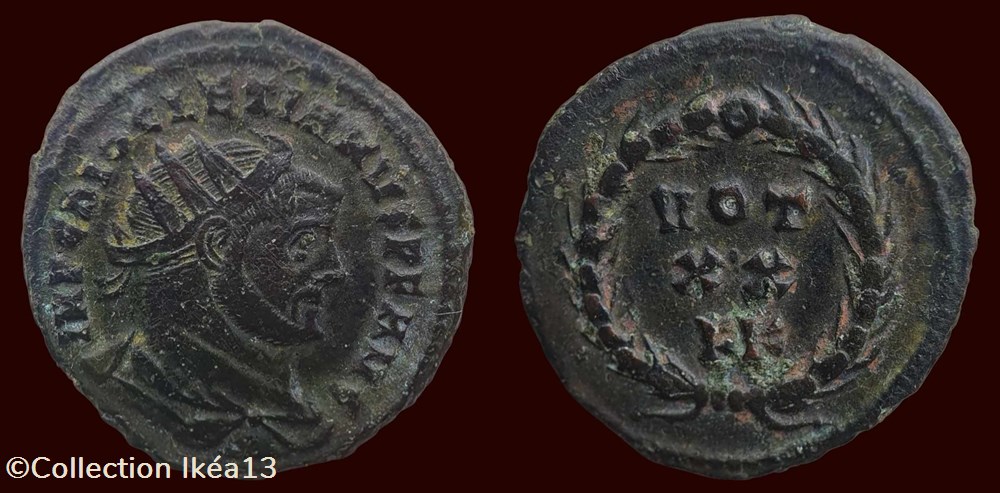 IMP C DIOCLETIANVS P F AVG / VOT XX monnaies antiques romaines imperiales republicaines imp c diocletianvs p f avg vot xx
