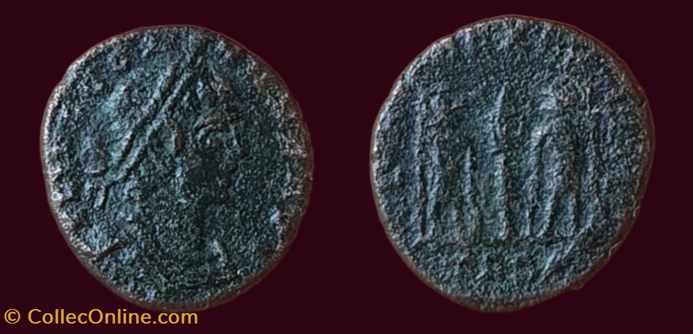 FL IVL CONSTANS AVG / GLORIA EXERCITVS monnaies antiques romaines imperiales et republicaines fl ivl constans avg gloria exercitvs