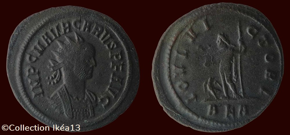 IMP C M AVR CARVS P F AVG / IOVI VICTORI monnaies antiques romaines imperiales et republicaines imp c m avr carvs p f avg iovi victori