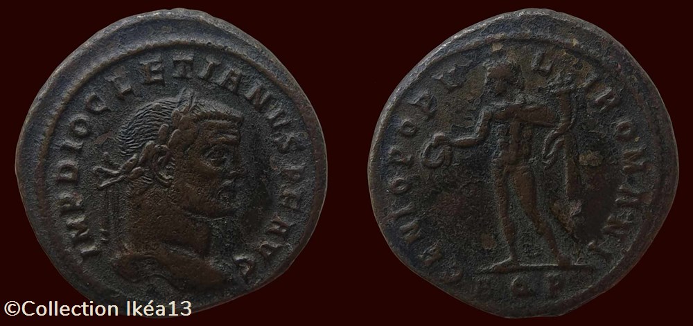 IMP DIOCLETIANVS P F AVG / GENIO POPVLI ROMANI monnaies antiques romaines imperiales republicaines imp diocletianvs p f avg genio popvli romani