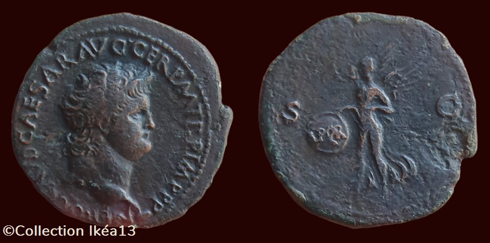 NERO CLAVD CAESAR AVG GER P M TR P IMP P P / S|C monnaies antiques romaines imperiales et republicaines nero clavd caesar avg ger p m tr p imp p p s c