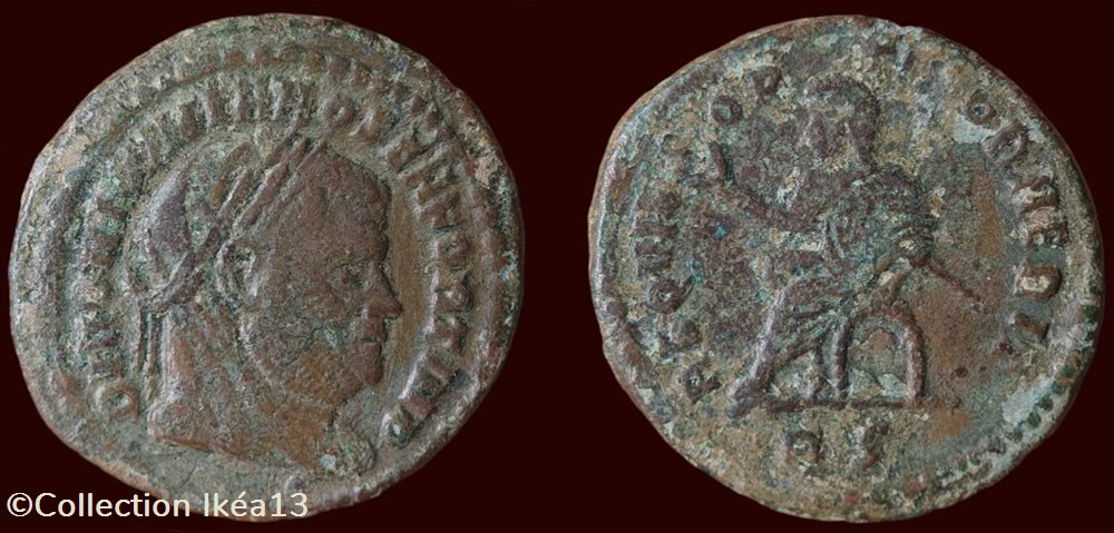 DIVO MAXIMIANO SEN FORT IMP / REQVIES OPTIMOR MERIT monnaies antiques romaines imperiales et republicaines divo maximiano sen fort imp reqvies optimor merit
