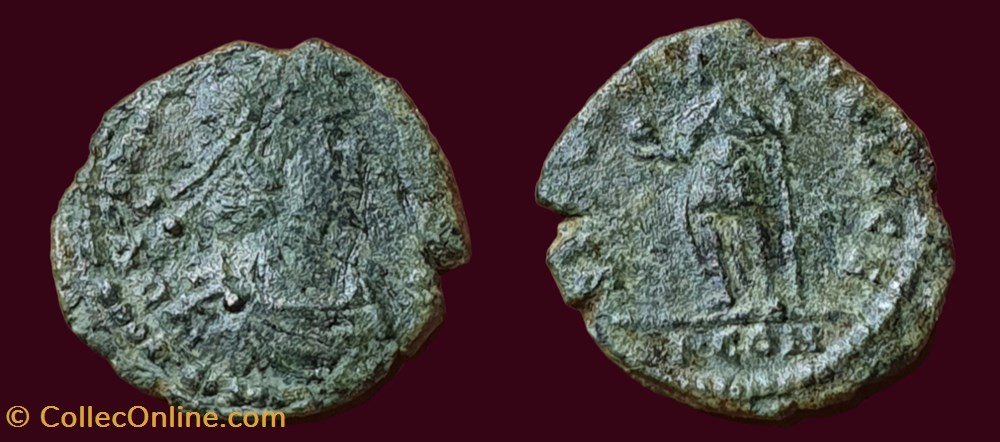 D N CONSTANTIVS P F AVG / SPES REIPVBLICE monnaies antiques romaines imperiales et republicaines d n constantivs p f avg spes reipvblice
