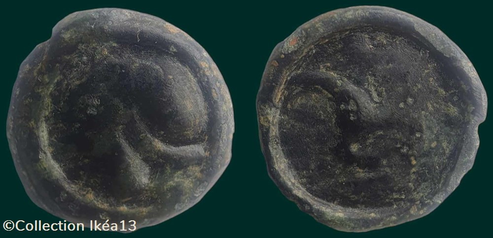 monnaies antiques celtes potin au long cou basse vallee du rhone