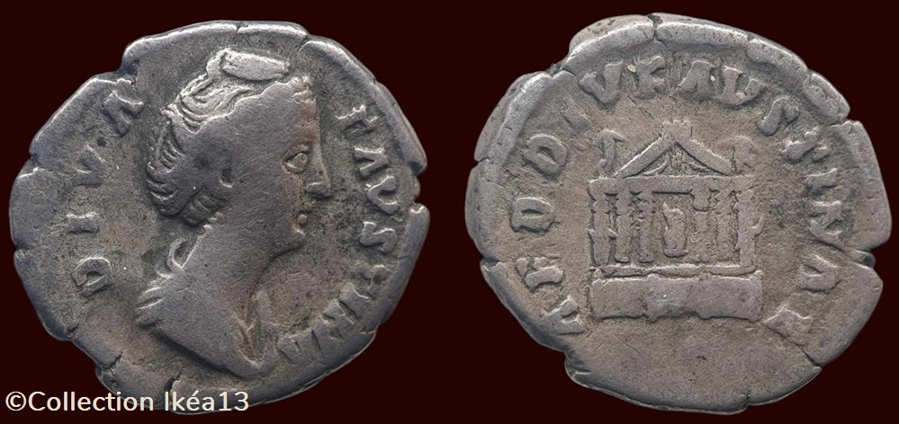 DIVA FAVSTINA / AED DIV FAVSTINAE monnaies antiques romaines imperiales et republicaines diva favstina aed div favstinae