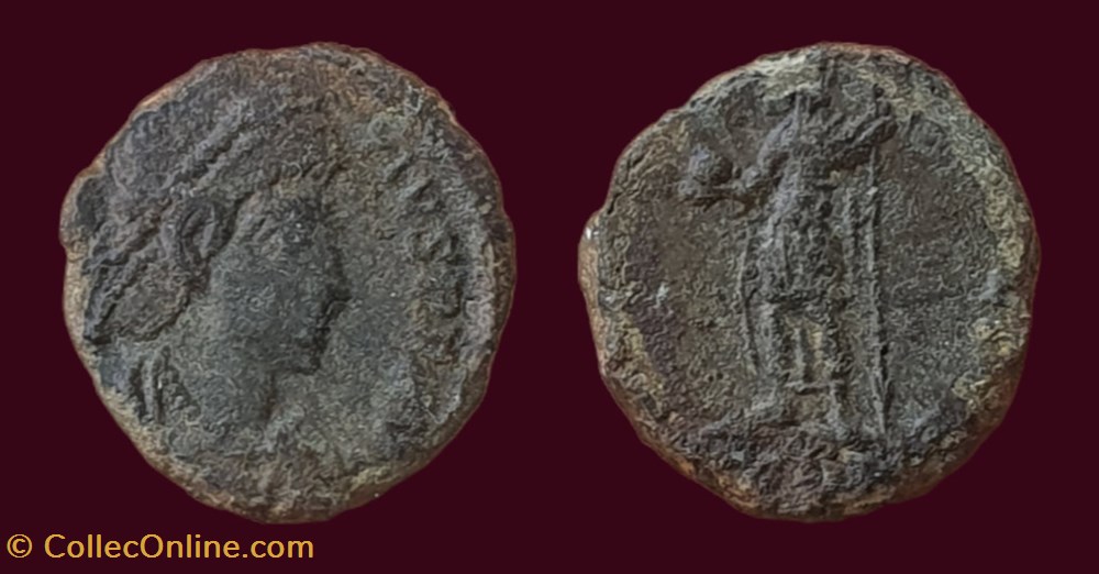 D N CONSTANTIVS P F AVG / SPES REIPVBLICE monnaies antiques romaines imperiales et republicaines d n constantivs p f avg spes reipvblice