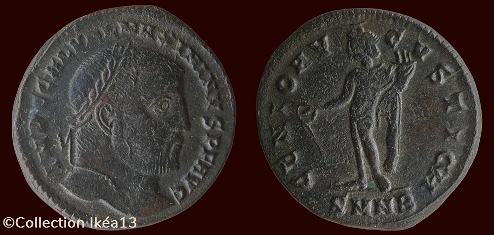 IMP C GAL VAL MAXIMINVS P F AVG / GENIO AVGVSTI CMH monnaies antiques romaines imperiales et republicaines imp c gal val maximinvs p f avg genio avgvsti cmh