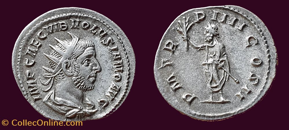 IMP CAE C VIB VOLVSIANO AVG / P M TR P IIII COS II monnaies antiques romaines imperiales et republicaines imp cae c vib volvsiano avg p m tr p iiii cos ii