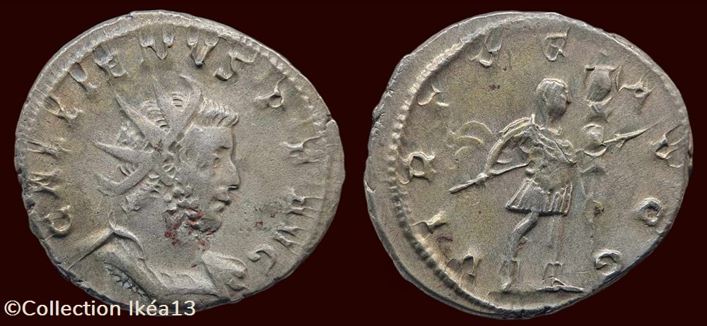 GALLIENVS P F AVG / VIRTVS AVGG monnaies antiques romaines imperiales et republicaines gallienvs p f avg virtvs avgg