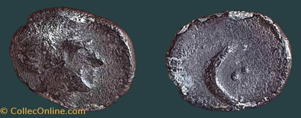 monnaies antiques celtes hemiobole au croissant de lune
