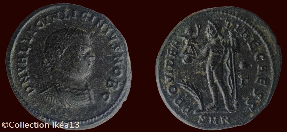 D N VAL LICIN LICINIVS NOB C / PROVIDENTIAE CAESS monnaies antiques romaines imperiales et republicaines d n val licin licinivs nob c providentiae caess