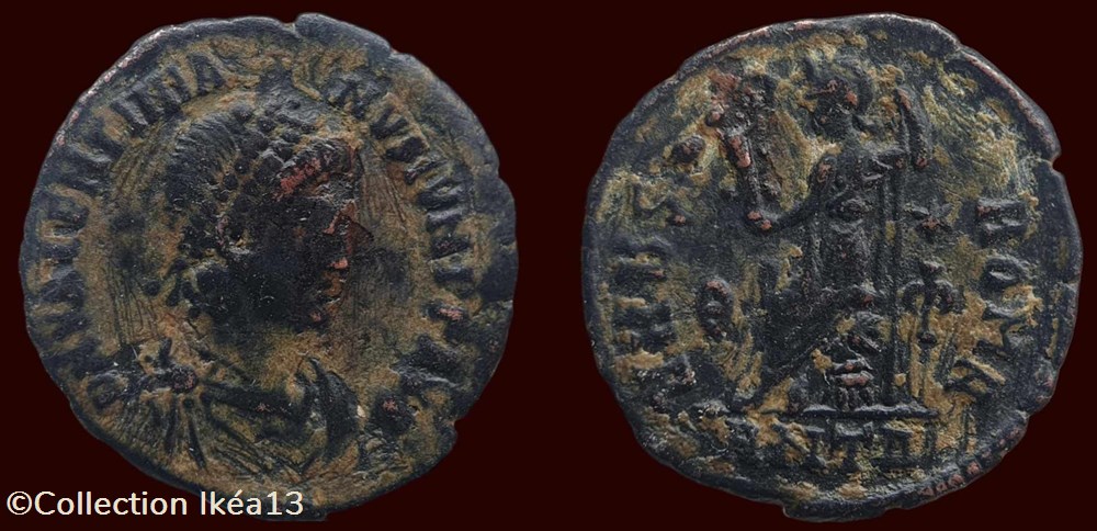 monnaies antiques romaines imperiales et republicaines d n valentinianvs ivn p f avg vrbs roma