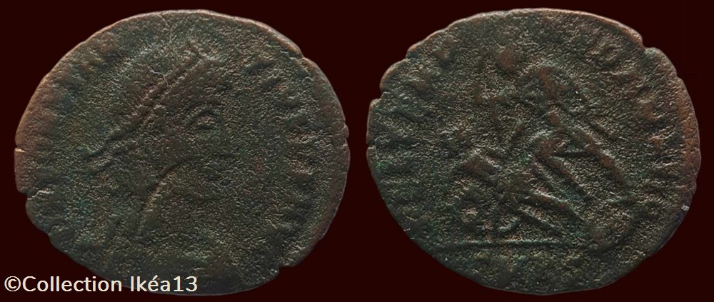 D N CONSTANTIVS P F AVG / FEL TEMP REPARATIO monnaies antiques romaines imperiales et republicaines d n constantivs p f avg fel temp reparatio
