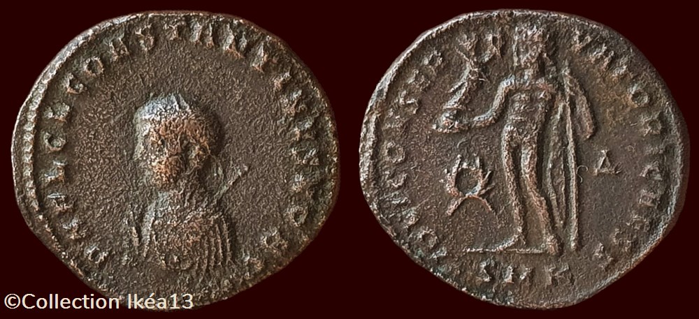 D N FL CL CONSTANTINVS NOB C / IOVI CONSERVATORI CAESS monnaies antiques romaines imperiales et republicaines d n fl cl constantinvs nob c iovi conservatori caess